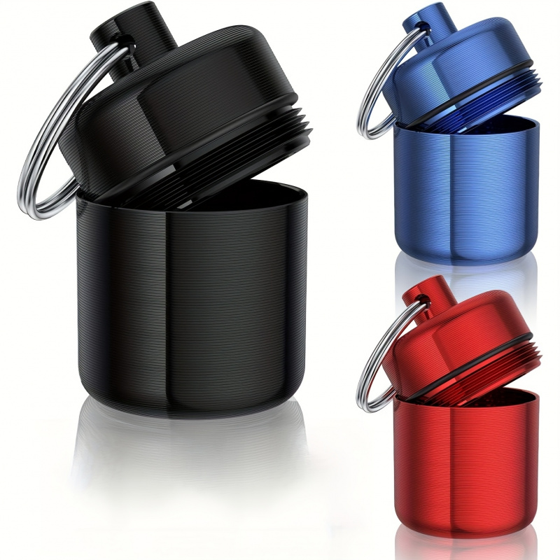 Mini Keychain Pill Box, Alumin - Medicine Cabinet Lock recension och pris